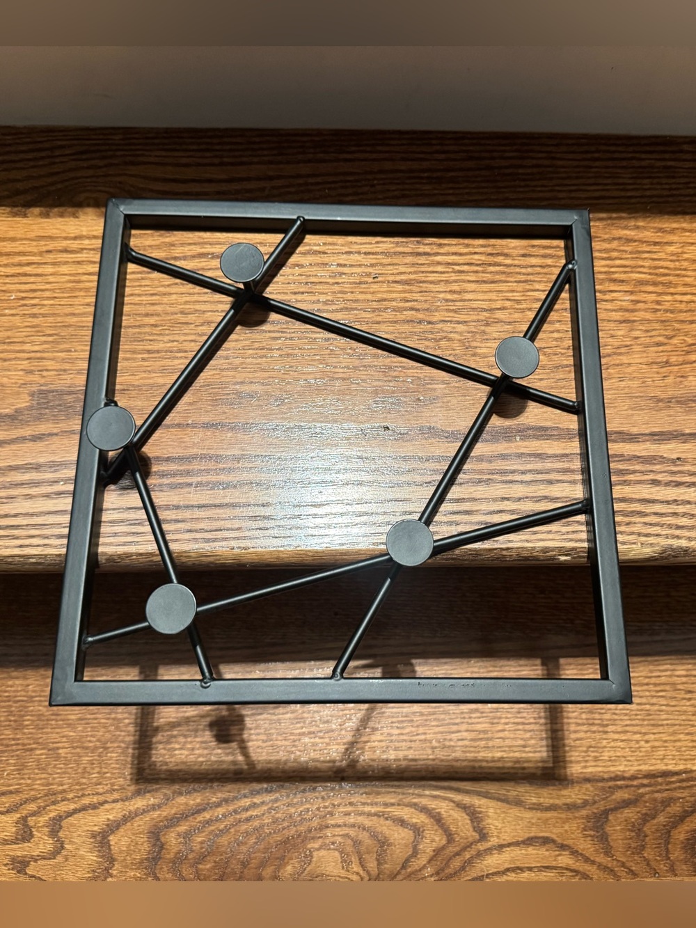 Modern black wall hook decor